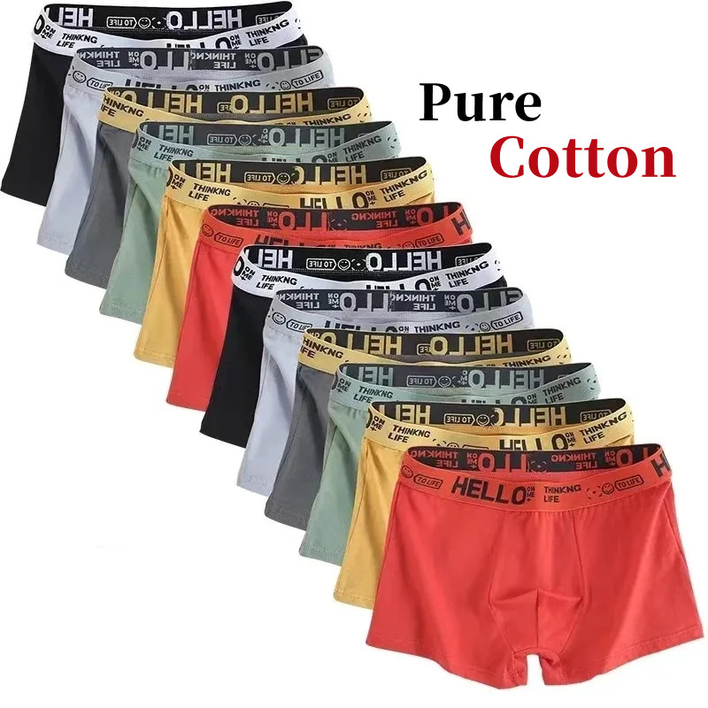 Boxer Shorts Modal - 10 peças/roupa interior masculina de algodão