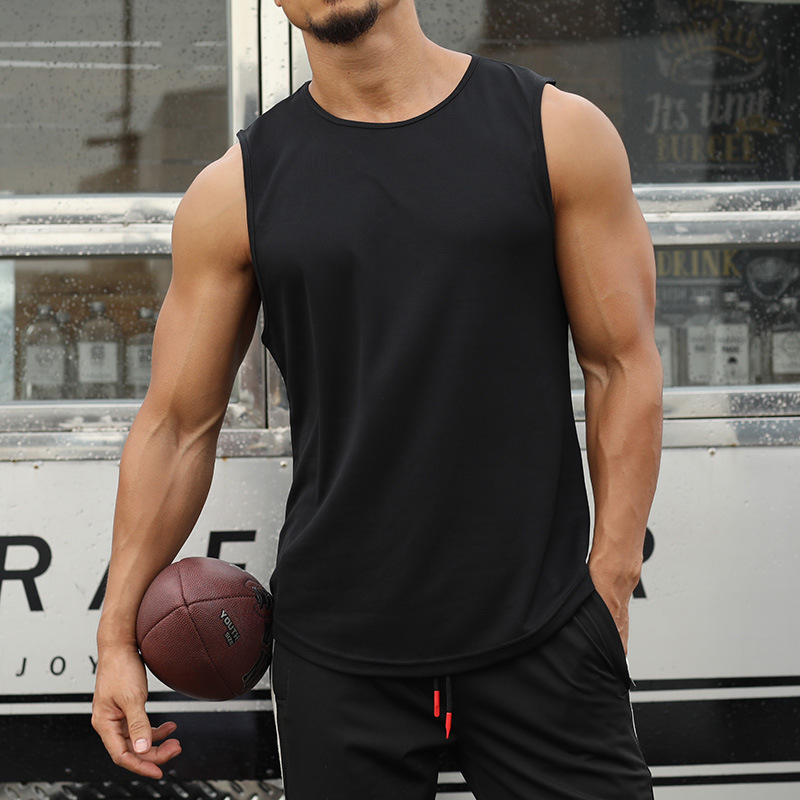 Sleeveless Undershirt - Regata de ginásio masculina fitness sem