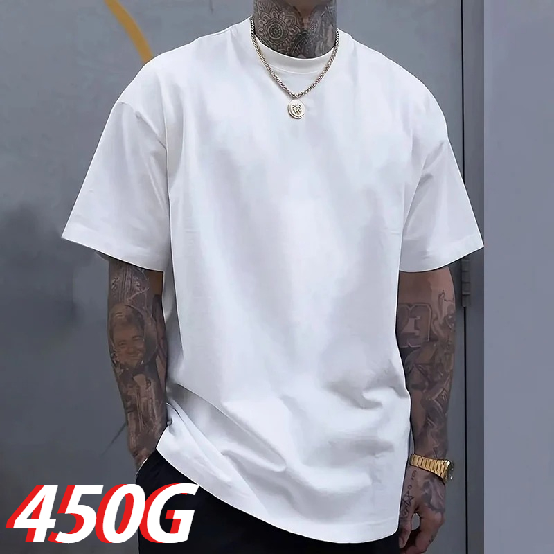 Camiseta de Algodão Pesado de  - Undershirt Crew Neck avaliação e preço